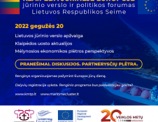 Seime vyks jūrinio verslo ir politikos forumas „Klaipėda jūrinėje Europoje“