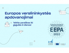 Pratęstas terminas teikti paraiškas 2022 m. Europos verslininkystės skatinimo apdovanojimų nacionalinei atrankai